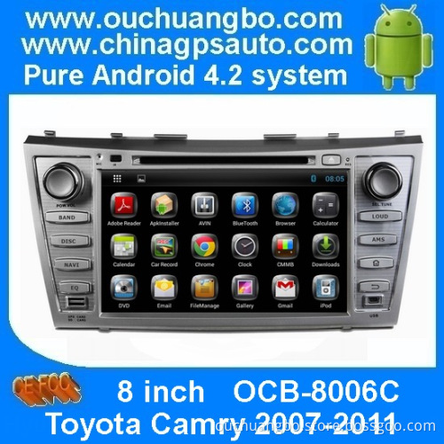 Ouchuangbo 2007-2011 Toyota Camry New 100% Pure Android 4.2 OS Car Audio DVD GPS Navigation System Video Player